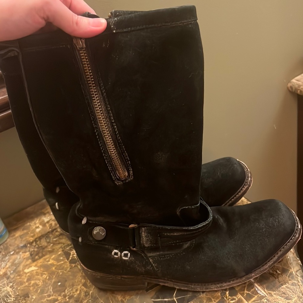 BEDSTU Black Authentic Leather Boot. Size 9.5. Good Used Condition.